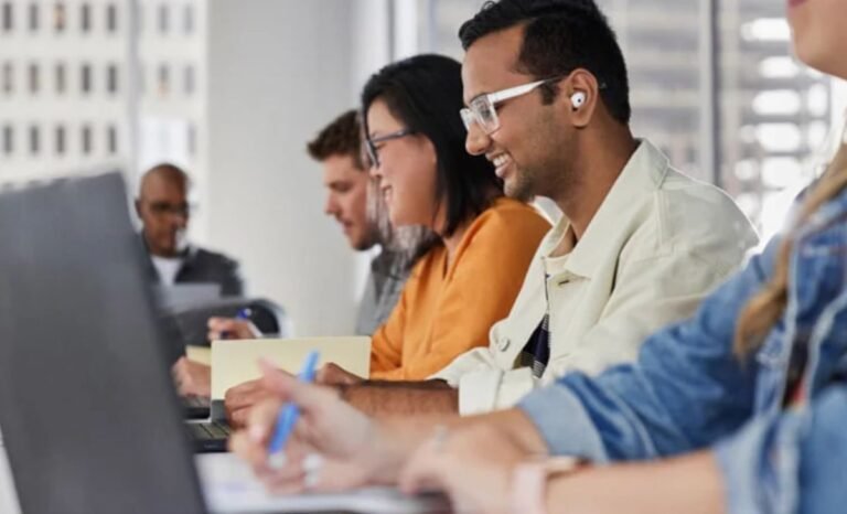 Students participating in TDP Software and AI Internship working on AI and software development projects