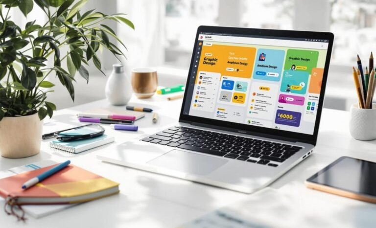 Graphic Design Software interface used for creating digital illustrations and marketing designs